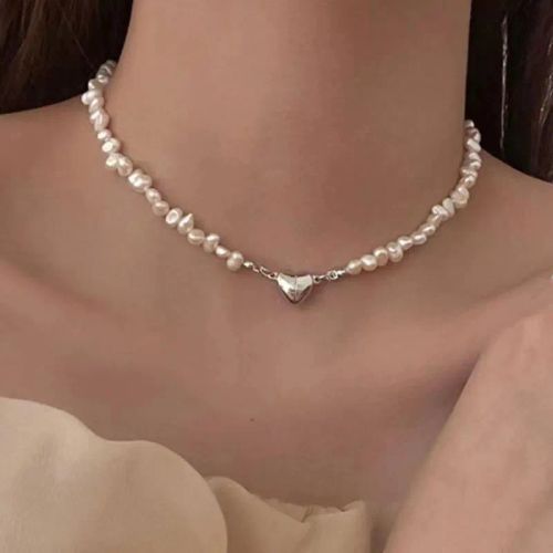 Elegant Imitation Pearl Choker Necklace - Trendy Fashion Jewellery - 8