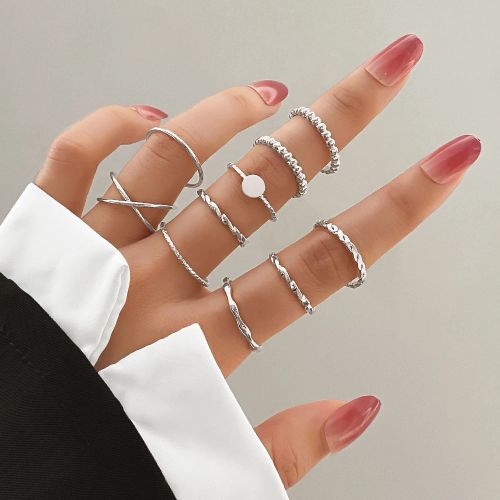 IFMIA Fashion Cross Rings Set - High Quality Geometric Cocktail Rings