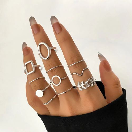 IFMIA Fashion Cross Rings Set - High Quality Geometric Cocktail Rings