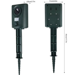 Ultrasonic Animal Repellent - Effective Pest Control for Yards & Gardens - Dark Green