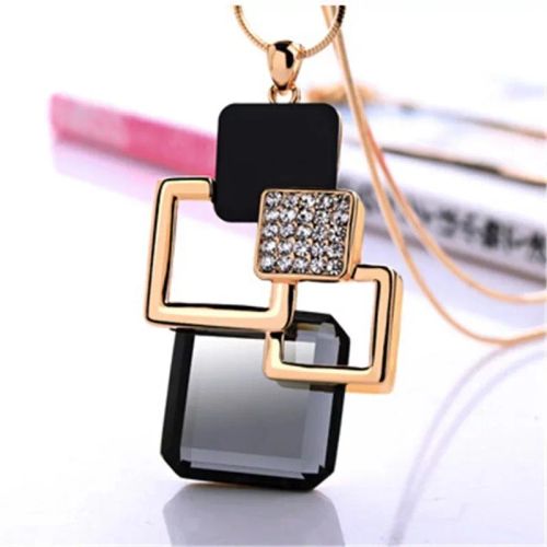 BYSPT Crystal Geometric Pendant Necklace - Trendy Fashion Jewellery - BN53