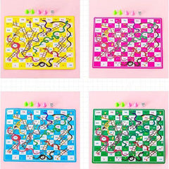 Cartoon Snakes and Ladders Game - Fun Educational Board Game Set - 10pcs-1