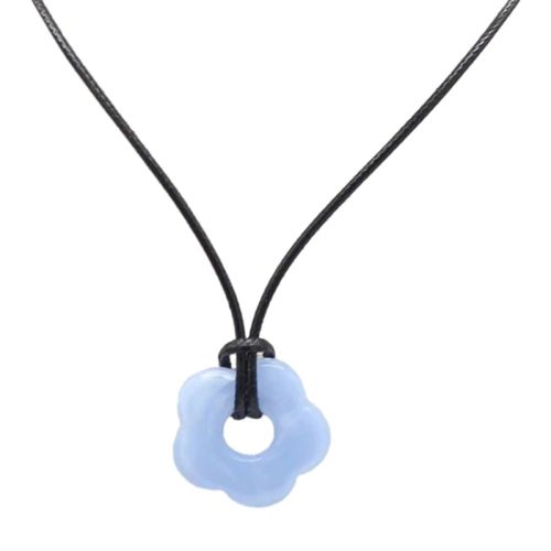JAVRICK Stylish Acrylic Flower Pendant Necklace - Unique Accessory