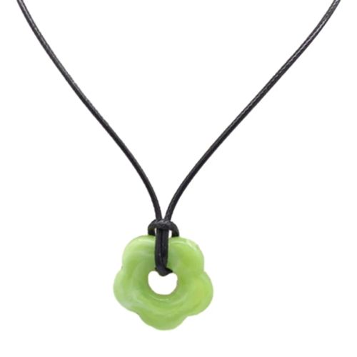 JAVRICK Stylish Acrylic Flower Pendant Necklace - Unique Accessory - 12