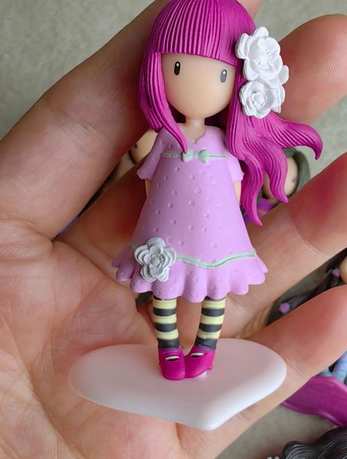 Kawaii Miniature Education Dolls - Perfect Birthday Gifts for Kids - Orange