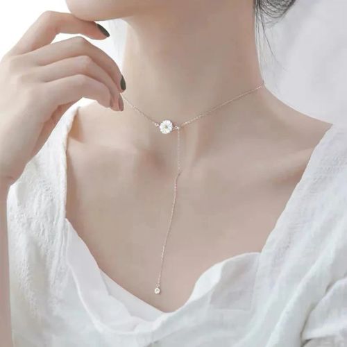 Ventfille Silver Asymmetric Heart Necklace - Elegant Party Jewellery
