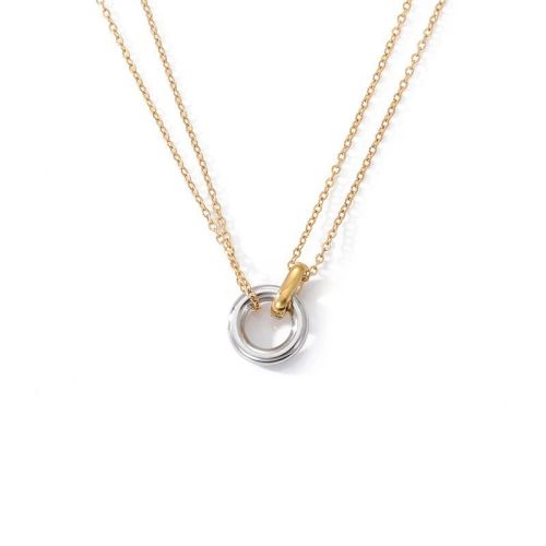 Lanjuzi Minimalist Round Pendant Necklace - Stylish Statement Jewellery