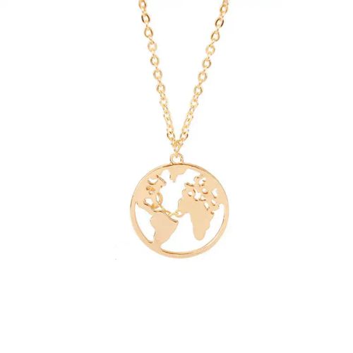 Lanjuzi Minimalist Round Pendant Necklace - Stylish Statement Jewellery