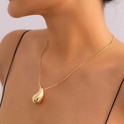 Lanjuzi Minimalist Round Pendant Necklace - Stylish Statement Jewellery - x758jin