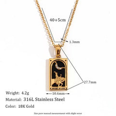 MamacitaSlay Trendy Waterproof Stainless Steel Pendant Necklace