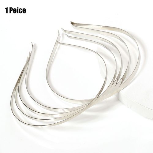 DIY Metal Headband - Multifunctional Alloy Hair Accessories - Silver / 7MM