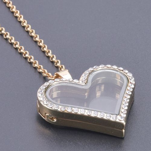 Trendy Heart-Shaped Pendant Necklace - Personalised Fashion Jewellery - L12-G