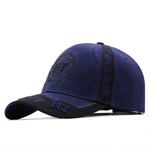 Jiangxihuitian 3D Embroidery Cap - Adjustable Outdoor Baseball Hat - navy blue