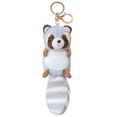 Angelady Cute Plush Raccoon Keychain - Lightweight & Durable Accessory