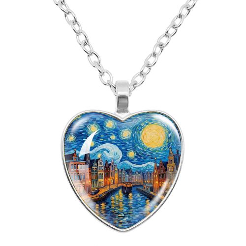 MSCHENGDORIS Heart Pendant Necklace - Trendy Fashion Accessory