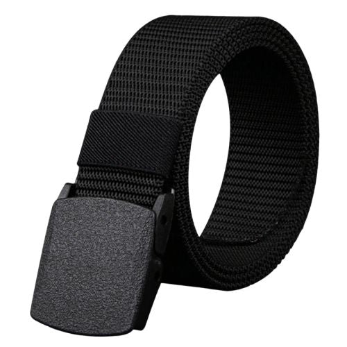 GAOKE Adjustable Nylon Belts - Versatile Fashion Accessory for Outdoor Use - A Black