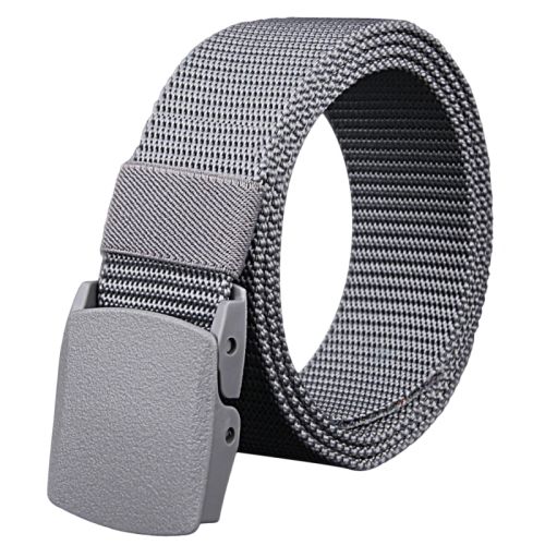 GAOKE Adjustable Nylon Belts - Versatile Fashion Accessory for Outdoor Use - A Light grey