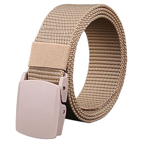 GAOKE Adjustable Nylon Belts - Versatile Fashion Accessory for Outdoor Use - A Beige