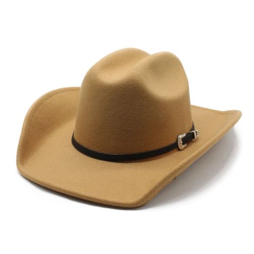 JIANGXIHUITIAN Stylish Wide Brim Fedora Hat for All Seasons