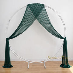 SUMMERTREE Knitted Chiffon Drapes - Elegant Window Treatment for Home & Events