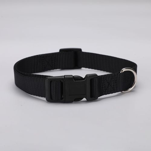 Hoopreety Adjustable Nylon Dog Collar for Safety and Training - Durable Pet Supply - black / M