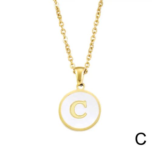 Personalised 26 Letters Pendant Necklace - Elegant Fashion Accessory - C