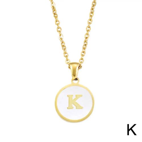 Personalised 26 Letters Pendant Necklace - Elegant Fashion Accessory - K
