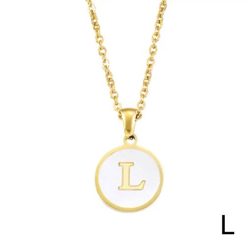 Personalised 26 Letters Pendant Necklace - Elegant Fashion Accessory - L