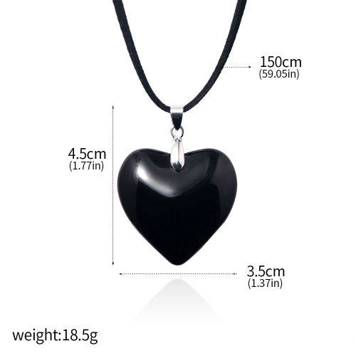SONGCHANGJEWELRY Red Crystal Heart Pendant - Trendy Decoration Necklace