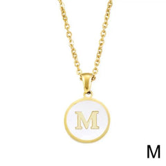 Personalised 26 Letter Pendant Necklace - Elegant Fashion Accessory - M