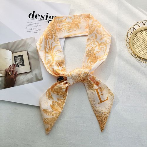 YJSFG HOUSE Fashion Print Scarf - Versatile 26 Letter Long Scarf - E