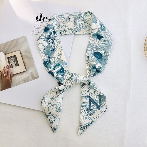YJSFG HOUSE Fashion Print Scarf - Versatile 26 Letter Long Scarf - N