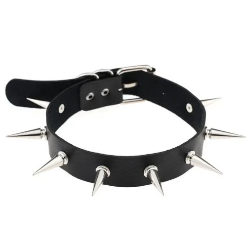 Nonoyesya Punk Studded Necklace - Vintage Style Fashion Choker - 6