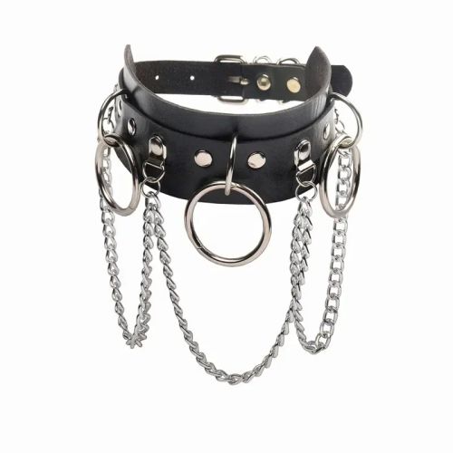 Nonoyesya Punk Studded Necklace - Vintage Style Fashion Choker - 12