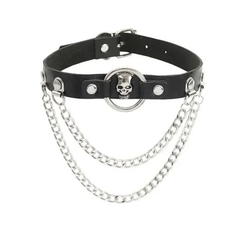 Nonoyesya Punk Studded Necklace - Vintage Style Fashion Choker - 18