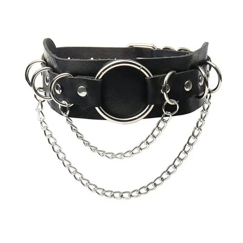 Nonoyesya Punk Studded Necklace - Vintage Style Fashion Choker