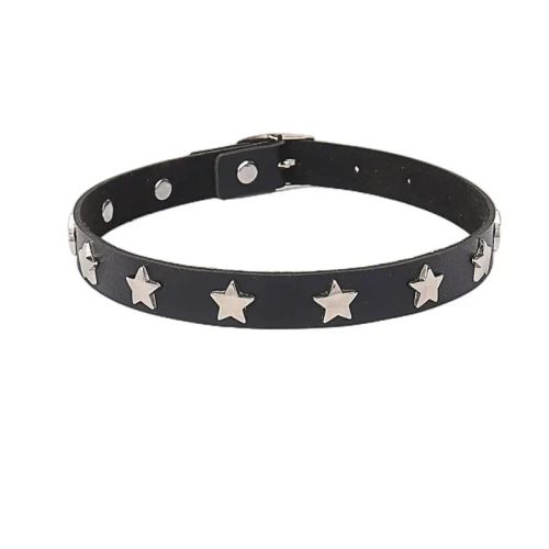 Nonoyesya Punk Studded Necklace - Vintage Style Fashion Choker - 22