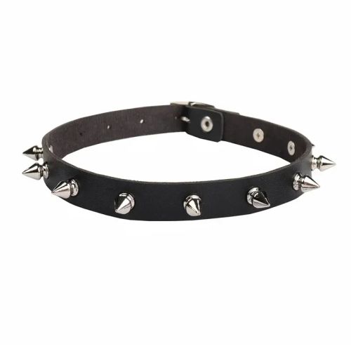 Nonoyesya Punk Studded Necklace - Vintage Style Fashion Choker