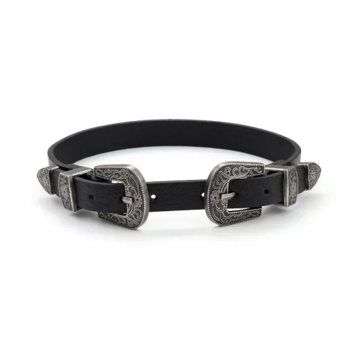 Nonoyesya Punk Studded Necklace - Vintage Style Fashion Choker - 33