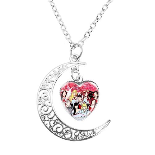 MSCHENGDORIS Trendy Moon Pendant Necklace for Party Style - 8