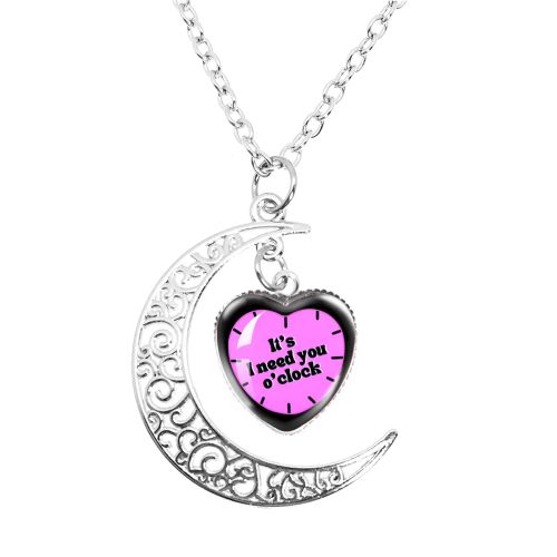 MSCHENGDORIS Trendy Moon Pendant Necklace for Party Style - 9
