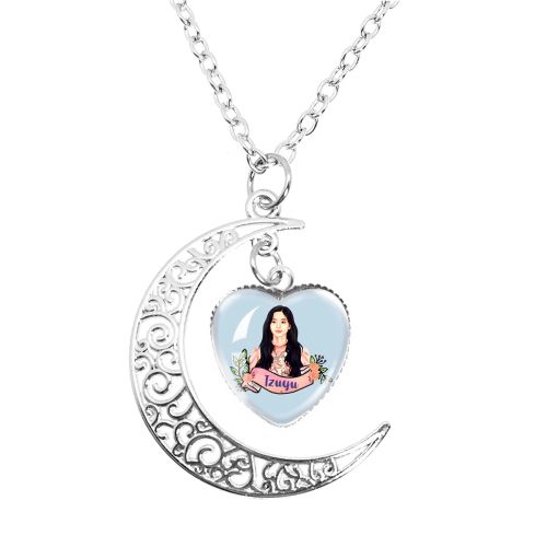 MSCHENGDORIS Trendy Moon Pendant Necklace for Party Style - 12