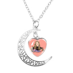 MSCHENGDORIS Trendy Moon Pendant Necklace for Party Style