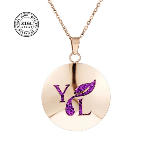 Aromatherapy Locket Necklace - Stylish Essential Oil Diffuser Pendant - YL30 Rose Gold
