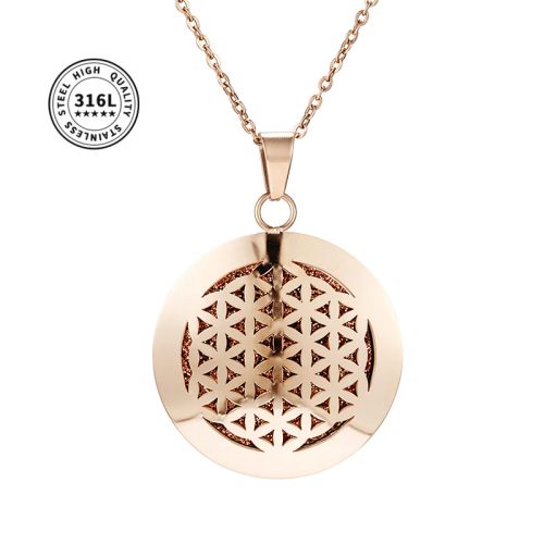 Aromatherapy Locket Necklace - Stylish Essential Oil Diffuser Pendant