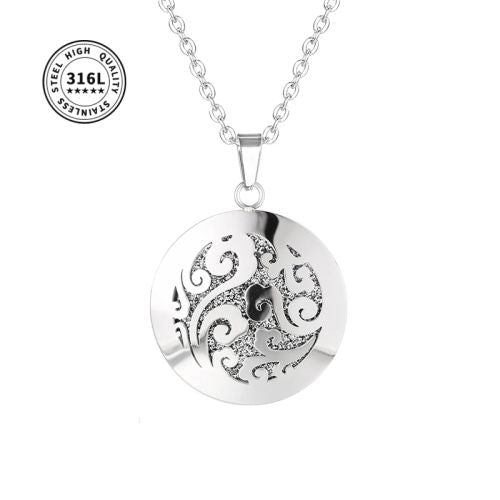 Aromatherapy Locket Necklace - Stylish Essential Oil Diffuser Pendant