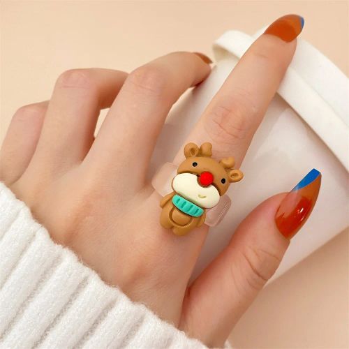 IFMIA High Quality Christmas Rings 2023 - Trendy Geometric Design