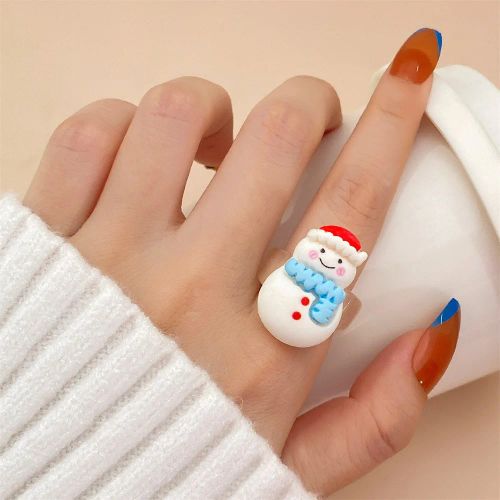 IFMIA High Quality Christmas Rings 2023 - Trendy Geometric Design