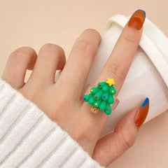 IFMIA High Quality Christmas Rings 2023 - Trendy Geometric Design