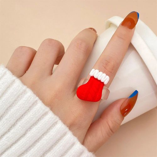 IFMIA High Quality Christmas Rings 2023 - Trendy Geometric Design